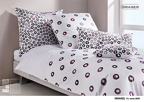 GRASER luxury bed linen - damask and print - mod. Kringel