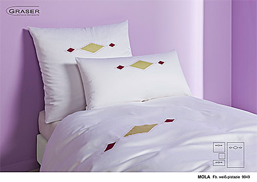 GRASER luxury bed linen - mako satin multi colour - mod. Mola