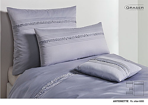 GRASER luxury bed linen - mako satin plain colour - mod. Antoinette