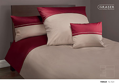 GRASER luxury bed linen - mako satin two colours - mod. Venlo
