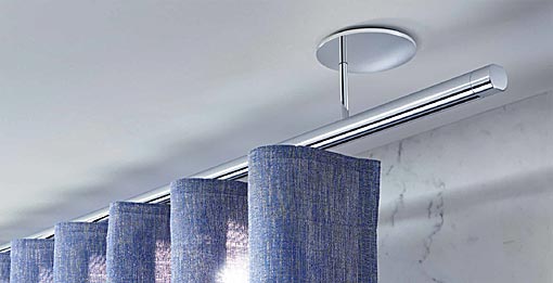 INTERSTIL riel de cortina Zenit / montaje techo