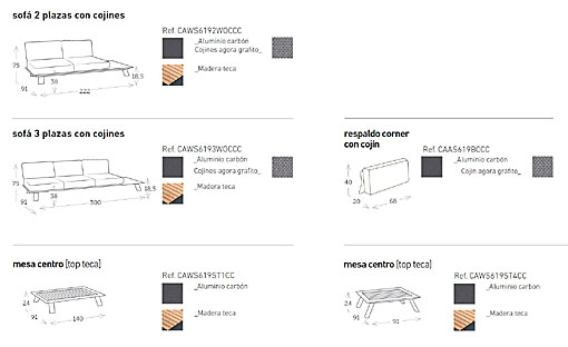 IE3i - modulares sofá Cesano