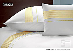 GRASER ropa de cama exclusiva - satén dos colores - modelo Lucia