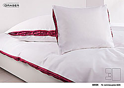 GRASER ropa de cama exclusiva - satén dos colores - modelo Smok