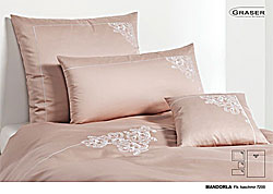 GRASER ropa de cama exclusiva - bordados sobre satén - modelo Mandorla