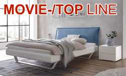HASENA Movie Line/Top Line series - modern beds of laminated MDF