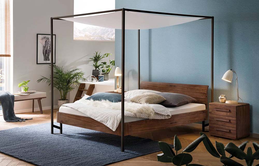 Massivholzbett Fine-Line Serie von HASENA