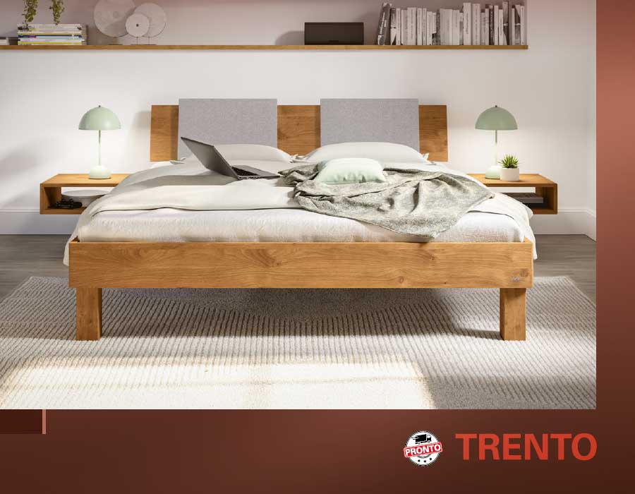 Trento Serie Massivholz-Betten von Hasena