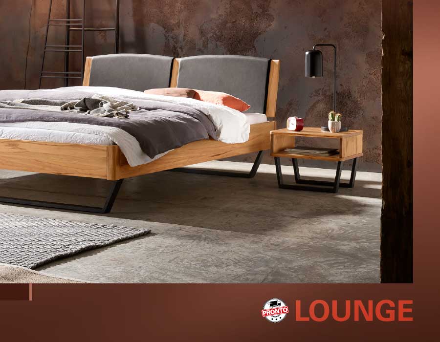 Lounge Serie Massivholz-Betten von Hasena