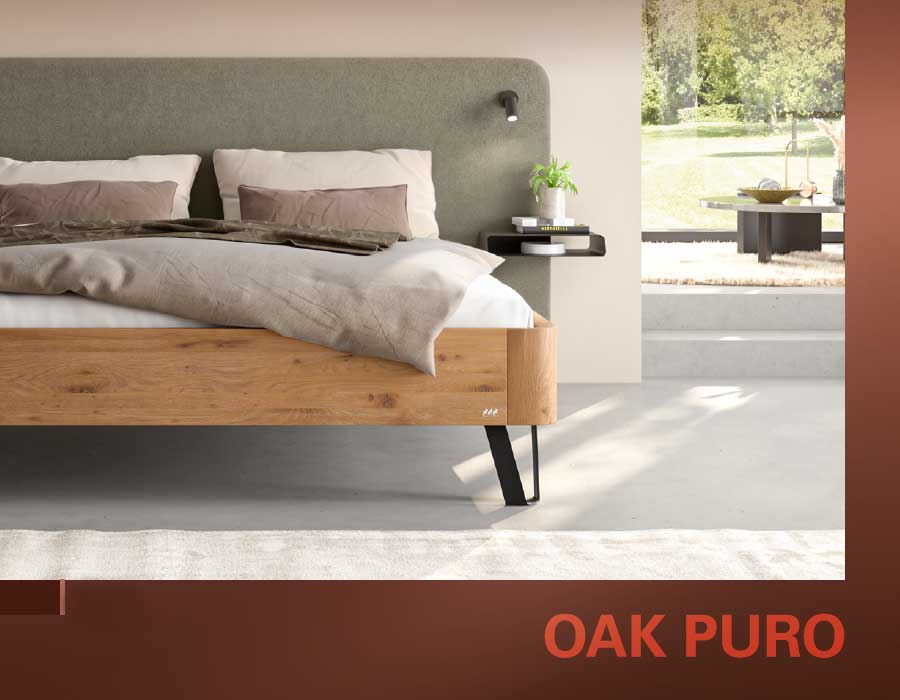 Oak Puro Serie Massivholz-Betten von Hasena