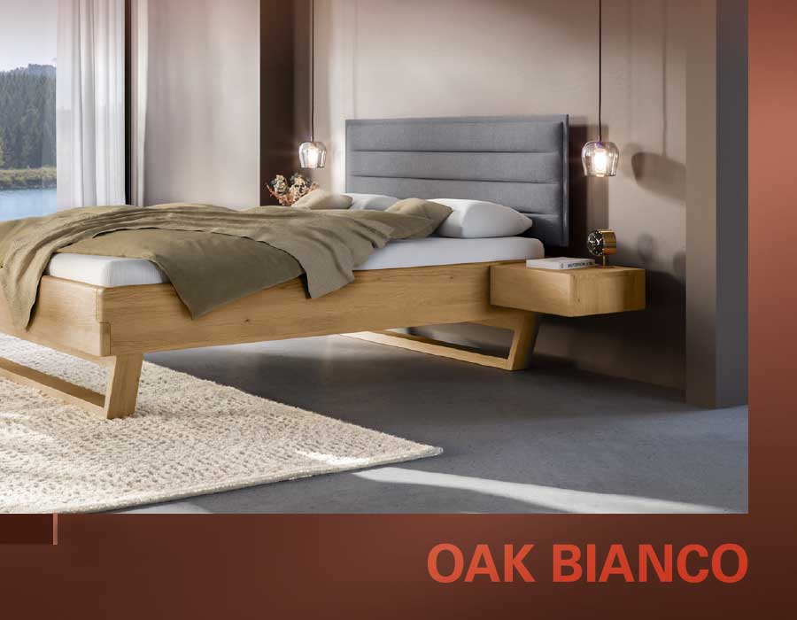 Oak Bianco Serie Massivholz-Betten von Hasena