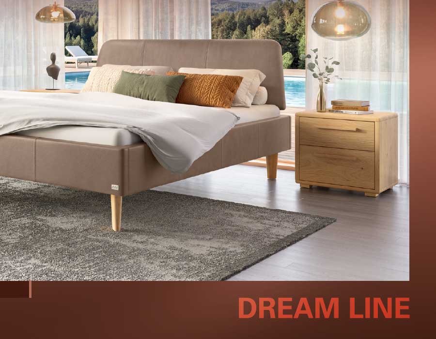 Dream Line Serie Polster-Betten von Hasena