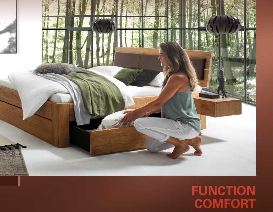 Function Serie Massivholz-Betten von Hasena