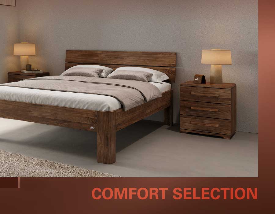 Comfort Selection Serie Massivholz-Betten von Hasena